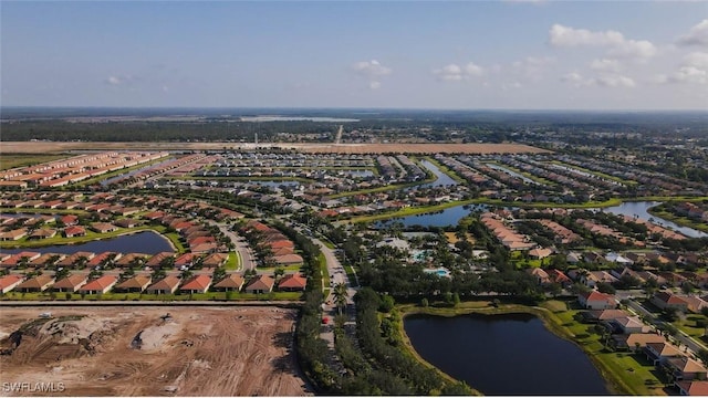 2685 Citrus St, Naples, FL 34120 - birds eye view of property with a water view and a residential view