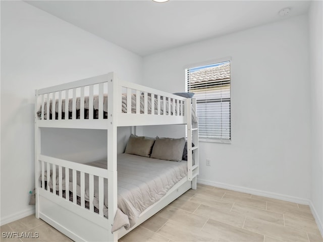 bedroom with baseboards