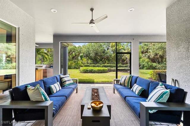 view of sunroom / solarium