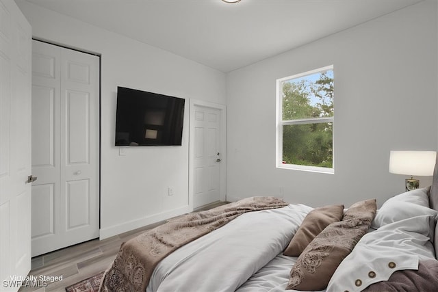 409 Columbus Blvd S, Lehigh Acres, FL 33974 - bedroom with light wood finished floors and baseboards