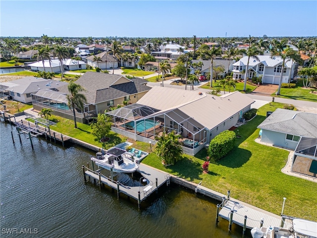 1222 SW 54th St, Cape Coral, FL 33914 - aerial perspective of suburban area with a nearby body of water