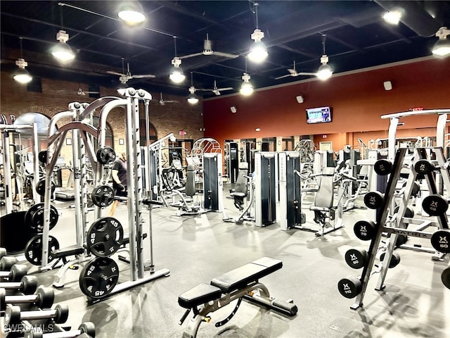view of gym