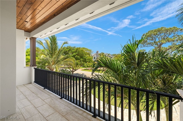 view of balcony