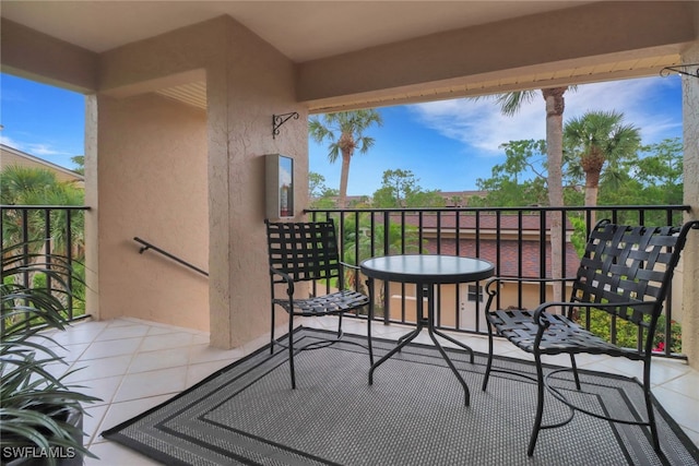 view of balcony