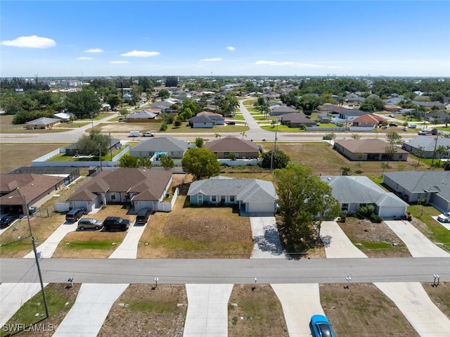 aerial view featuring a residential view