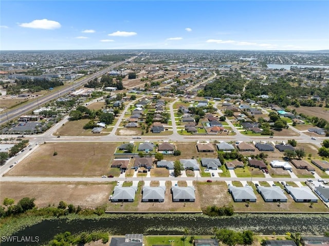 drone / aerial view with a residential view