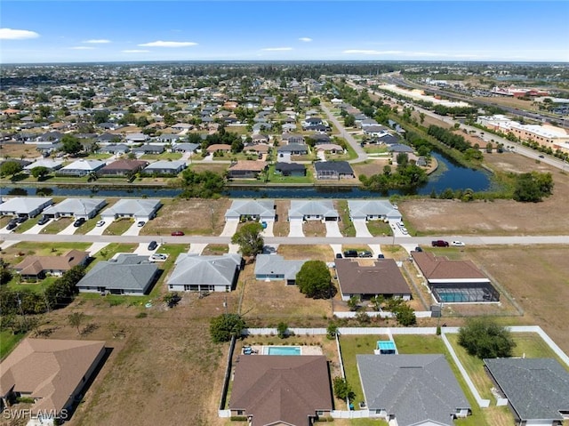 drone / aerial view featuring a residential view