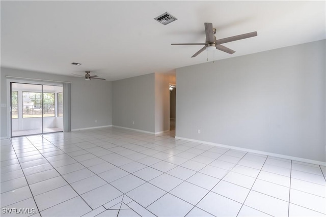 5295 17th Ave SW, Naples, FL 34116 - empty room with baseboards, a ceiling fan, and visible vents