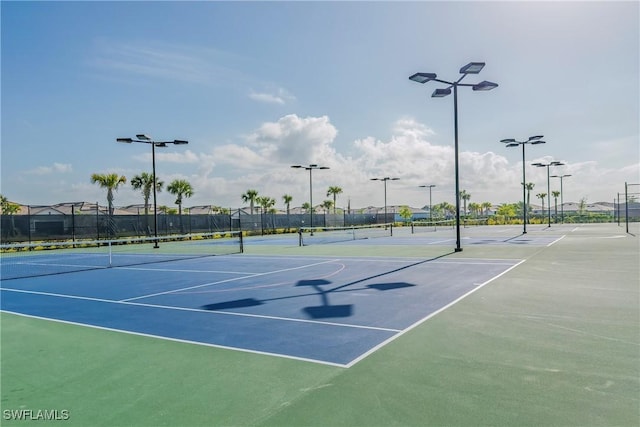 view of sport court with fence and community basketball court