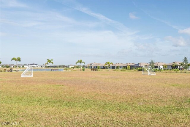 view of yard featuring a residential view