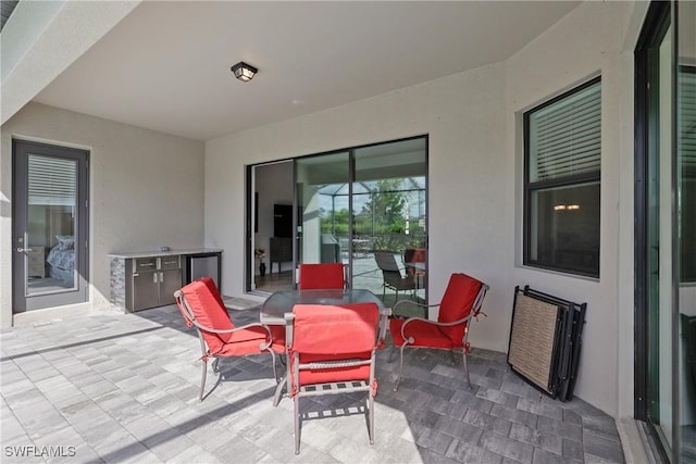 view of patio / terrace with outdoor dining area
