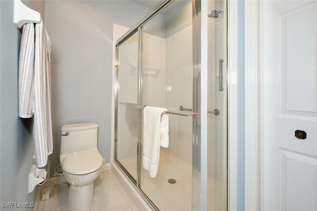 17110 Bridgestone Ct Unit 303, Fort Myers, FL 33908 - full bath with toilet, tile patterned flooring, and a shower stall