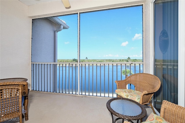 17110 Bridgestone Ct Unit 303, Fort Myers, FL 33908 - sunroom / solarium featuring a wealth of natural light and a water view