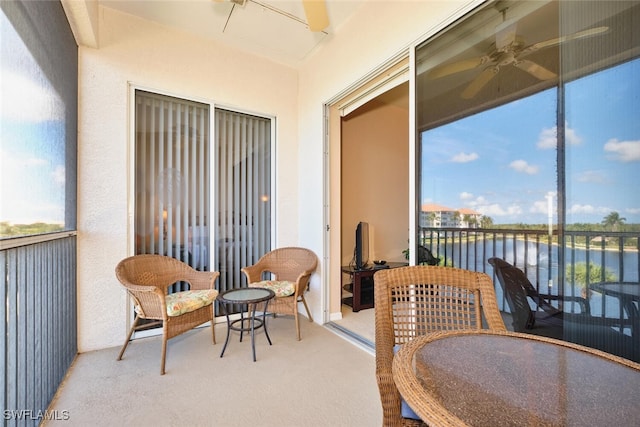 17110 Bridgestone Ct Unit 303, Fort Myers, FL 33908 - balcony with a ceiling fan