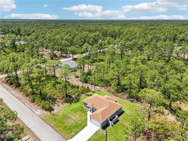 drone / aerial view of a forest