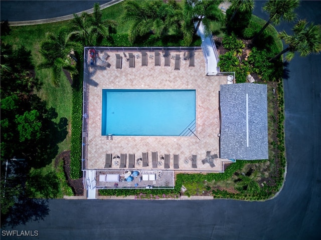 view from above of property