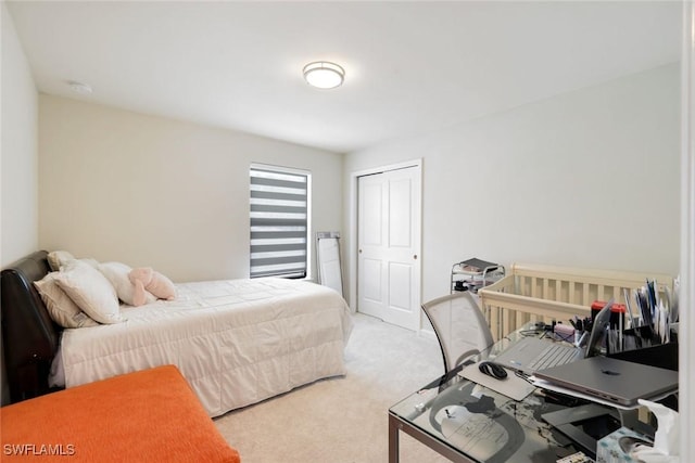 10427 Ventana Ln, Naples, FL 34120 - bedroom with light carpet and a closet