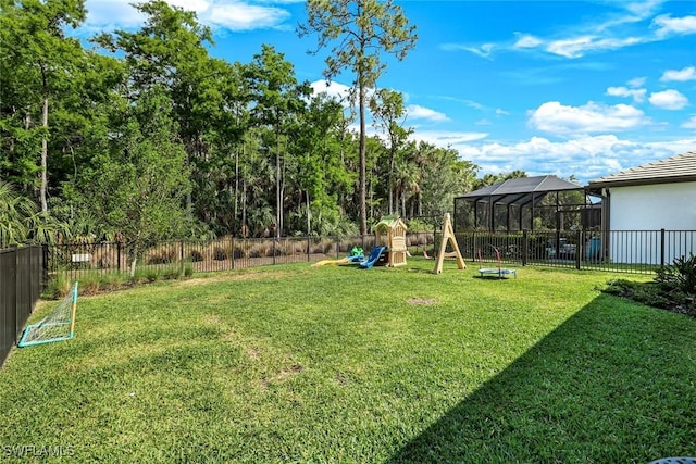 10427 Ventana Ln, Naples, FL 34120 - view of yard featuring a playground