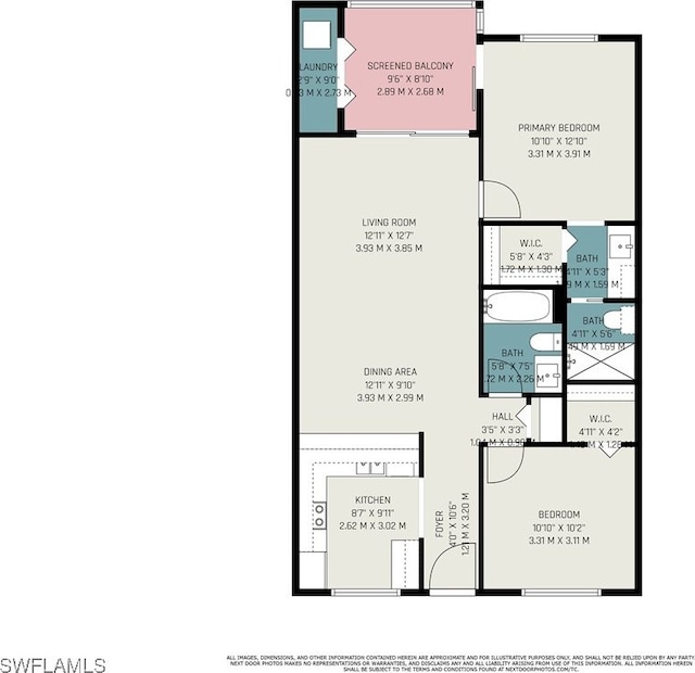 13090 Cross Creek Ct Unit 210, Fort Myers, FL 33912 - view of home floor plan