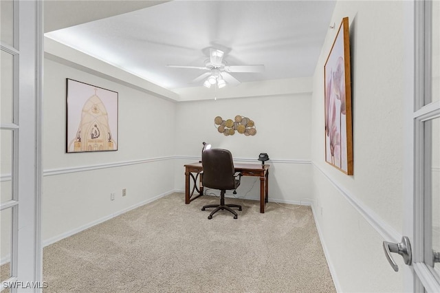 28881 Bermuda Lago Ct Unit 102, Bonita Springs, FL 34134 - office area with carpet and a ceiling fan