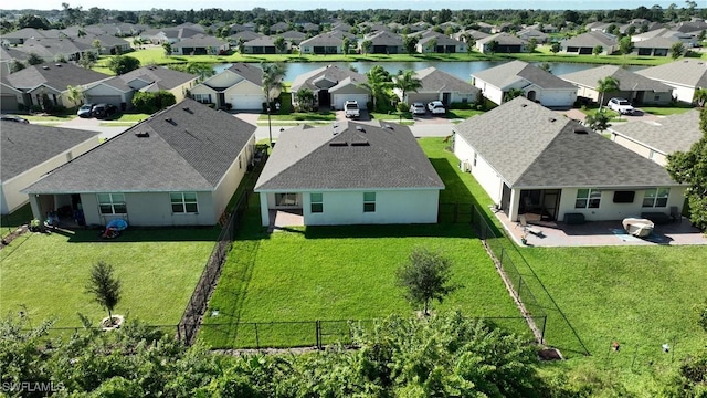 aerial view of residential area