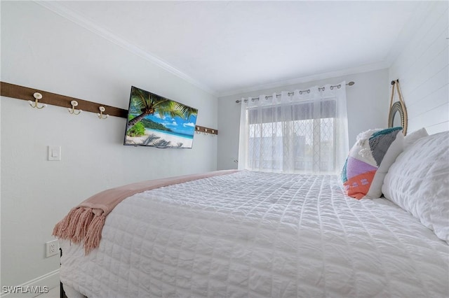 260 Southbay Dr Unit 102, Naples, FL 34108 - bedroom with crown molding