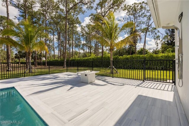 6145 Sea Grass Ln, Naples, FL 34116 - wooden deck featuring fence