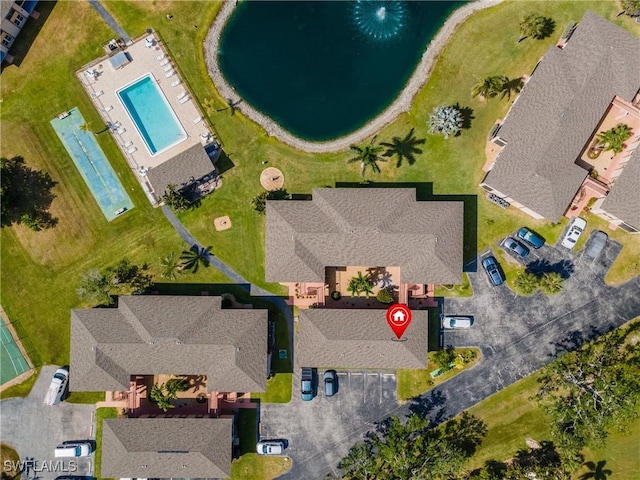 16881 Davis Rd Unit 412, Fort Myers, FL 33908 - aerial view of a pool