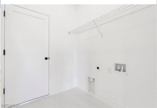 2815 32nd St W, Lehigh Acres, FL 33971 - laundry area with electric dryer hookup and hookup for a washing machine