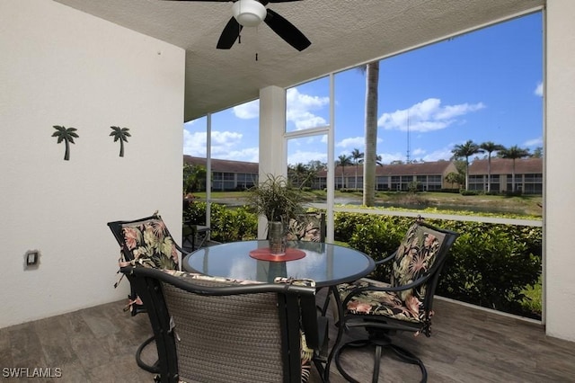 2386 Magnolia Ave Unit 7801, Naples, FL 34112 - sunroom featuring wood finished floors