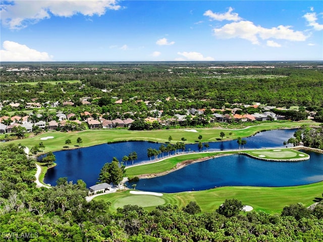 4761 W Bay Blvd Unit 803, Estero, FL 33928 - aerial perspective of suburban area featuring a large body of water and a golf club