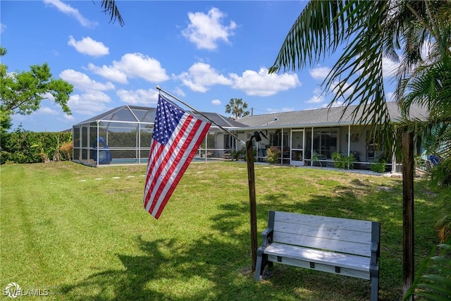 1303 Thompson St, North Fort Myers, FL 33903 - view of home's community featuring a lawn and a pool