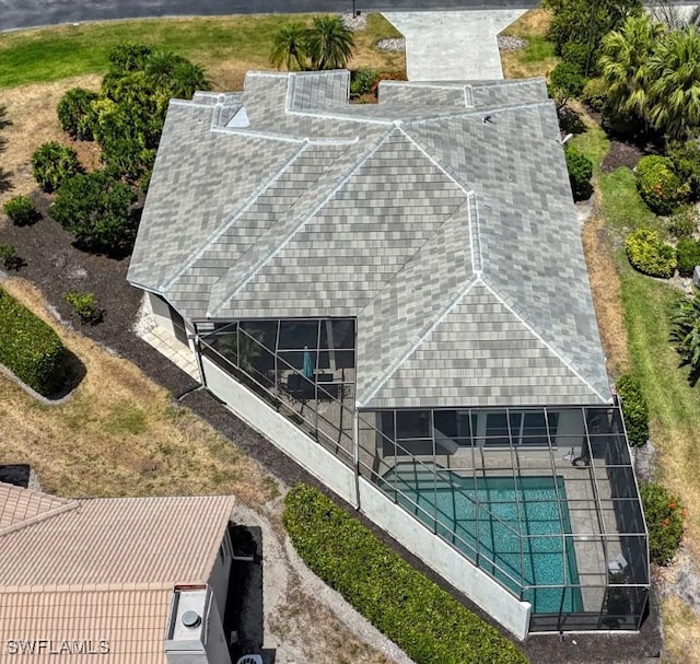 28839 Winthrop Cir, Bonita Springs, FL 34134 - aerial view of property and surrounding area featuring a pool