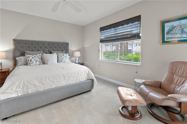 3045 Driftwood Way Unit 3707, Naples, FL 34109 - bedroom featuring baseboards, carpet floors, and a ceiling fan