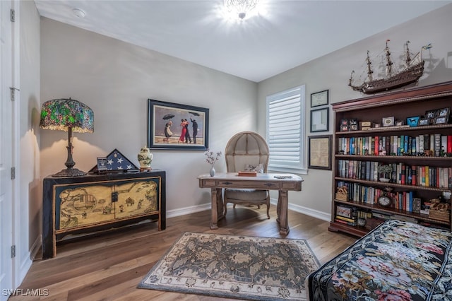 28268 Seasons Tide Ave, Bonita Springs, FL 34135 - home office with wood finished floors