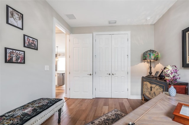 28268 Seasons Tide Ave, Bonita Springs, FL 34135 - home office featuring hardwood / wood-style flooring