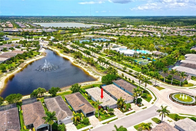 28268 Seasons Tide Ave, Bonita Springs, FL 34135 - aerial perspective of suburban area with a large body of water