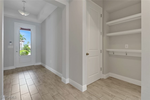 3307 Pilot Cir, Naples, FL 34120 - foyer entrance with wood finish floors and baseboards