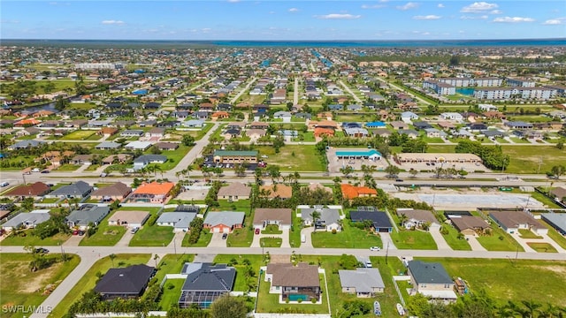 aerial overview of property's location featuring nearby suburban area