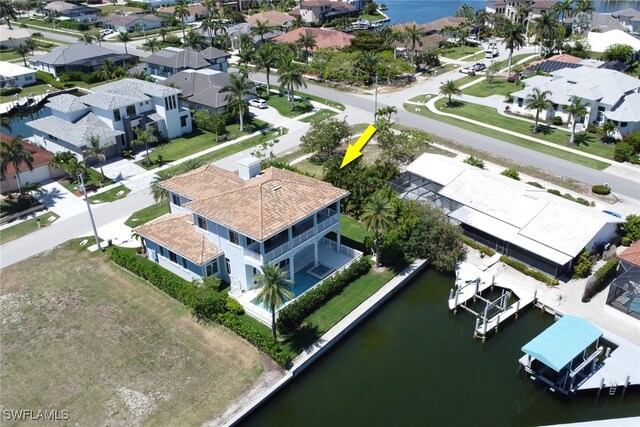 1070 Dana Ct, Marco Island, FL 34145 - aerial view of residential area with a nearby body of water