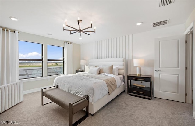 20665 Napa Loop, Estero, FL 33928 - carpeted bedroom with a chandelier and recessed lighting