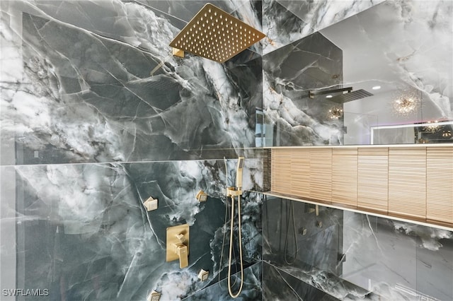 103 Chiquita Blvd N, Cape Coral, FL 33993 - bathroom view of a marble finish shower