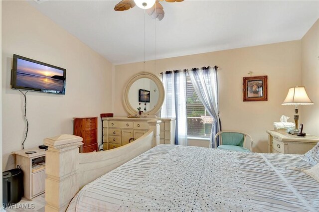 8012 Sivon Way Unit 902, Naples, FL 34119 - bedroom featuring ceiling fan