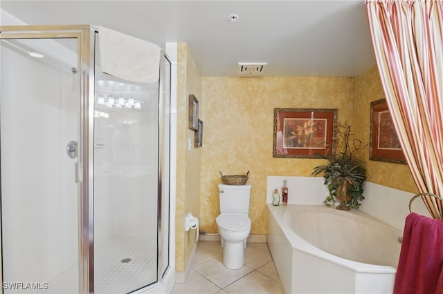 1020 S Collier Blvd Unit 402, Marco Island, FL 34145 - full bath featuring tile patterned floors, a bath, a stall shower, and toilet