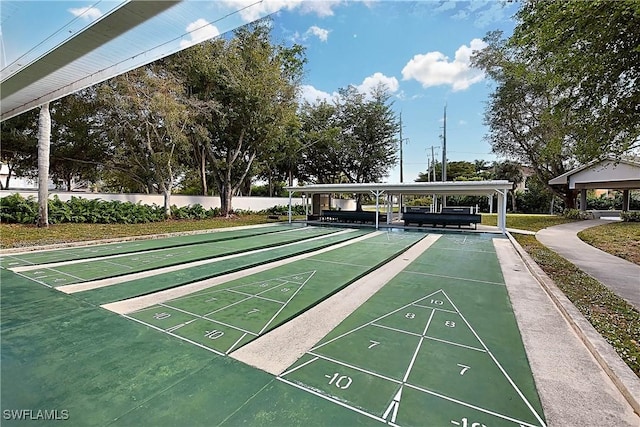 14911 Hole In 1 Cir Unit 310, Fort Myers, FL 33919 - view of home's community with shuffleboard and a gazebo