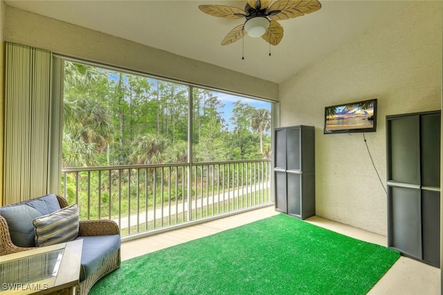 view of sunroom