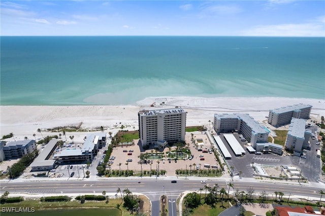 bird's eye view of expansive beach