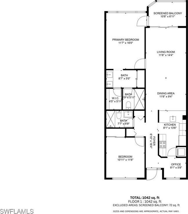 7500 Estero Blvd Unit 506, Fort Myers Beach, FL 33931 - home floor plan