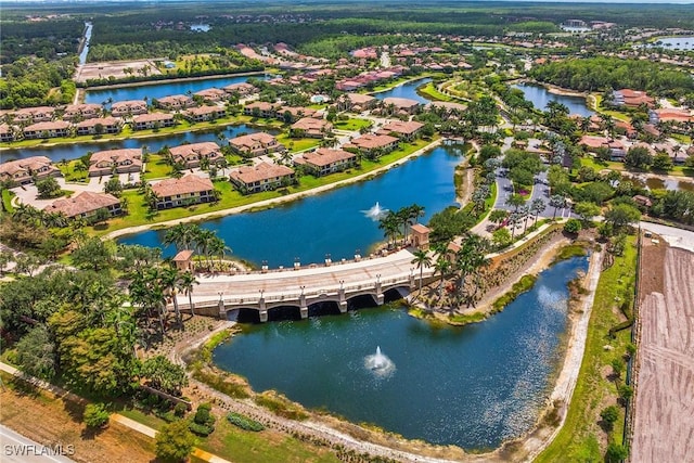 9510 Avellino Way Unit 1924, Naples, FL 34113 - aerial view of property and surrounding area with a nearby body of water and nearby suburban area