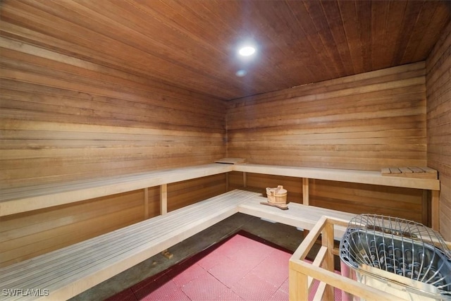 9510 Avellino Way Unit 1924, Naples, FL 34113 - relaxing sauna with wooden ceiling and wood walls